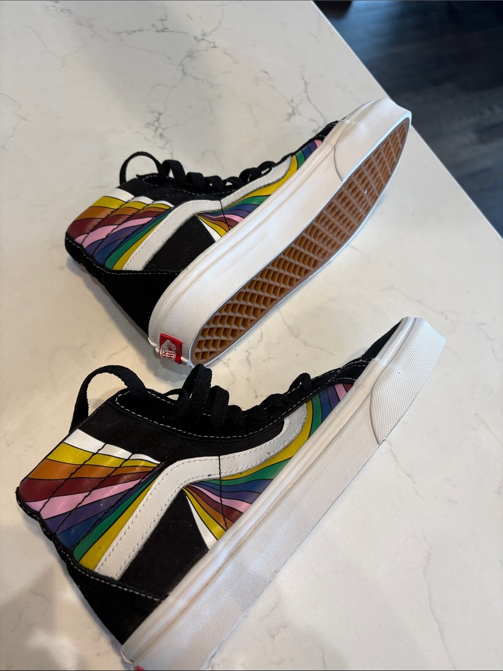 NWOT Vans Sk8-Hi Reissue 'Refract - White' High Tops Unisex - Picture 6 of 6